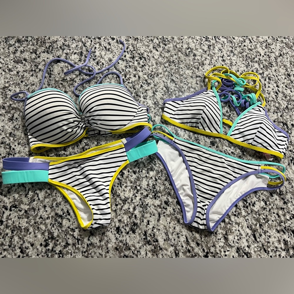 Victoria’s Secret 4 piece bikini bundle, sz small